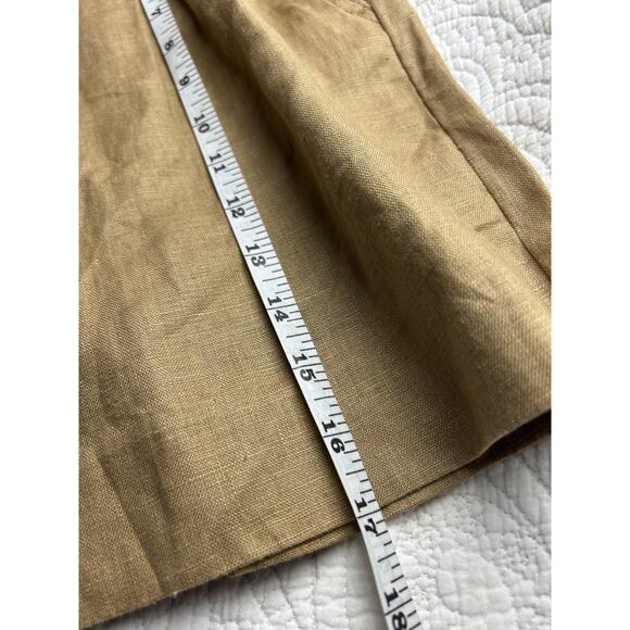 Banana Republic Shorts Women's Size 16 100% Linen Pockets Resort Safari Capsule - Picture 5 of 6